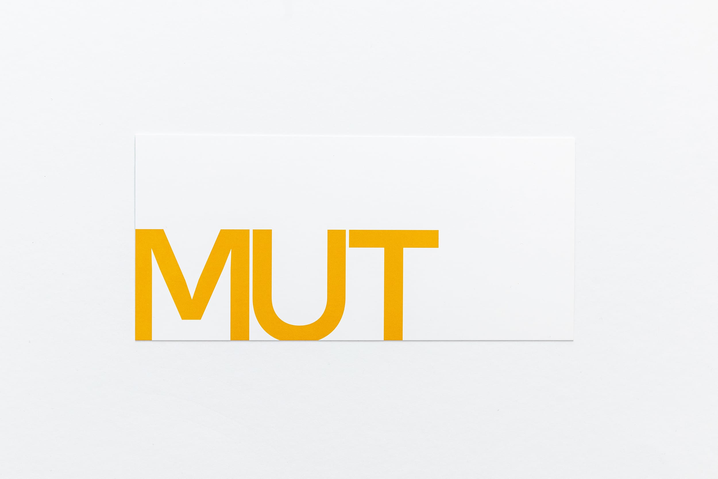 Grußkarte "MUT" als Postkarte